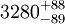 3280^{+88}_{-89}
